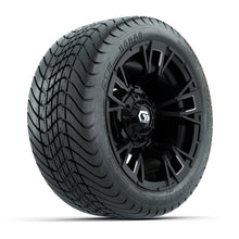 GTW® Vandal Matte Black/Machined 12 in Wheels with 215/35-12 Mamba Street Tires – Full Set