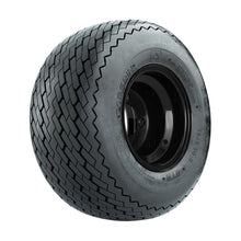 8" GTW® Topspin Tire & Black Steel Wheel Assembly