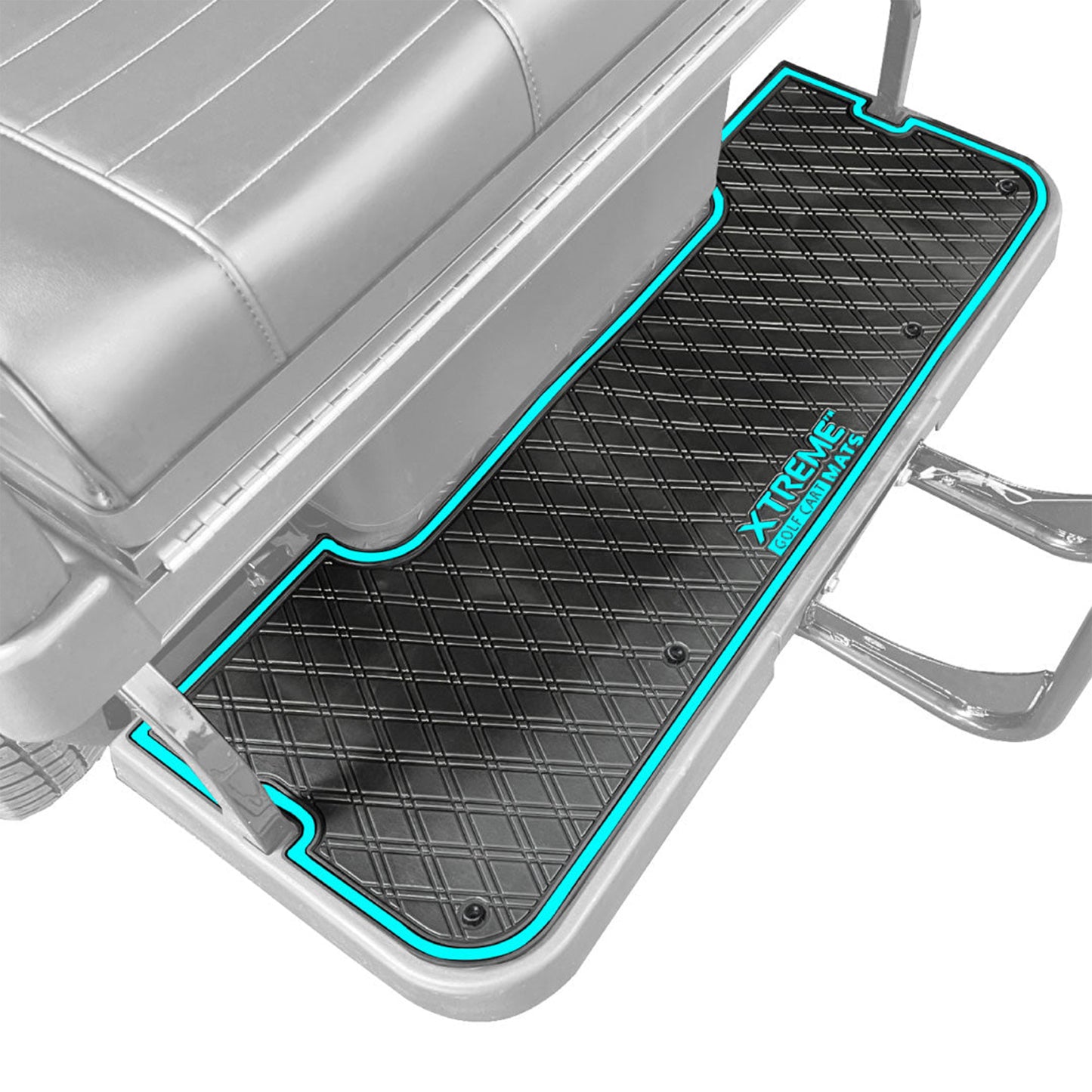 Xtreme Floor Mats for Evolution Classic Pro, Plus 4 Rear Seat Mat - Black/Sky Blue