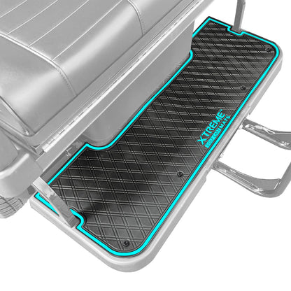 Xtreme Floor Mats for Evolution Classic Pro, Plus 4 Rear Seat Mat - Black/Sky Blue
