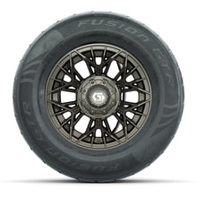 GTW® Stellar Matte Bronze 12 in Wheels with 255/55-R12 Fusion GTR Steel Belt Radial Street Tires - Full Set