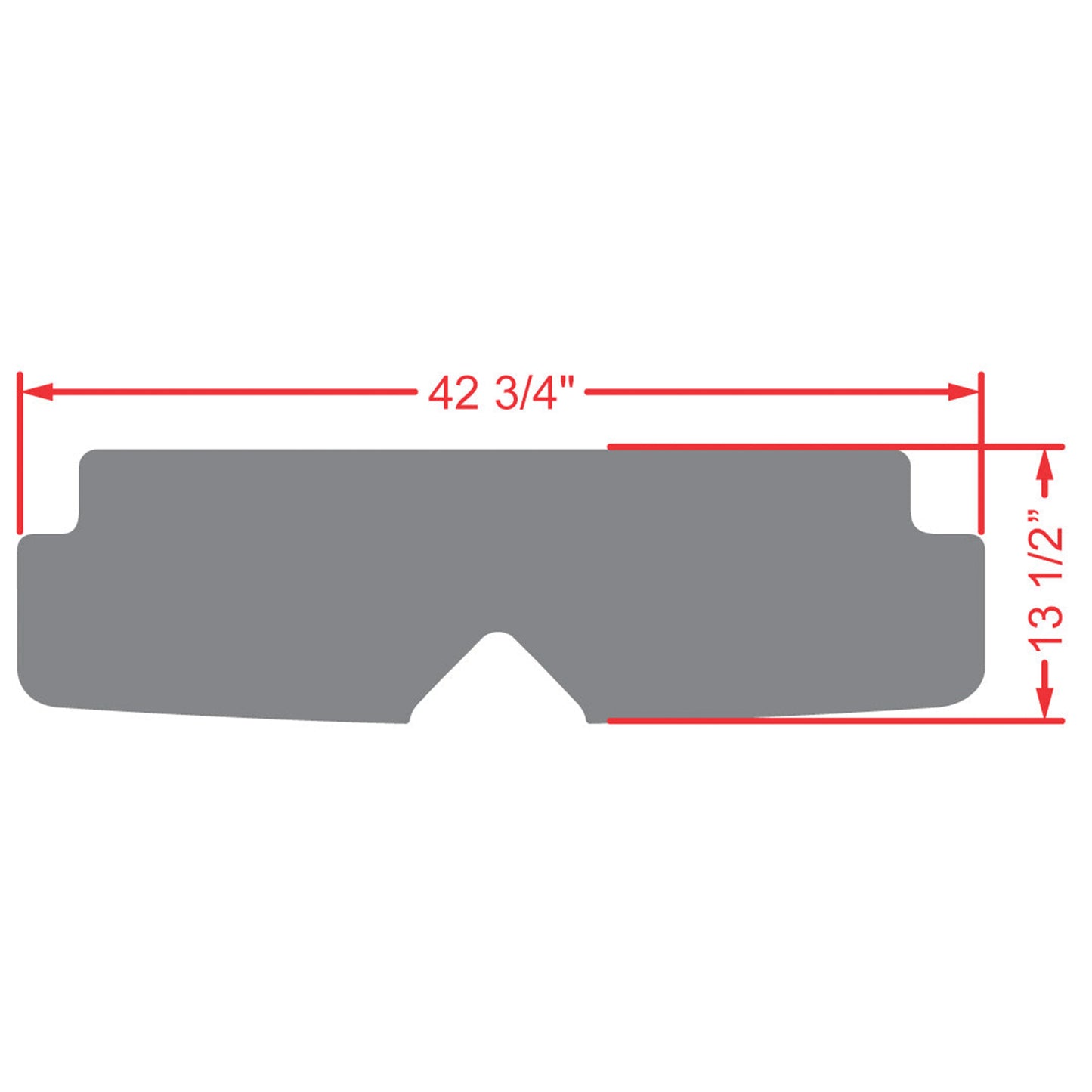 Xtreme Rear Floor Mat for ICON I40, i60 Rear Seats - Black/Red