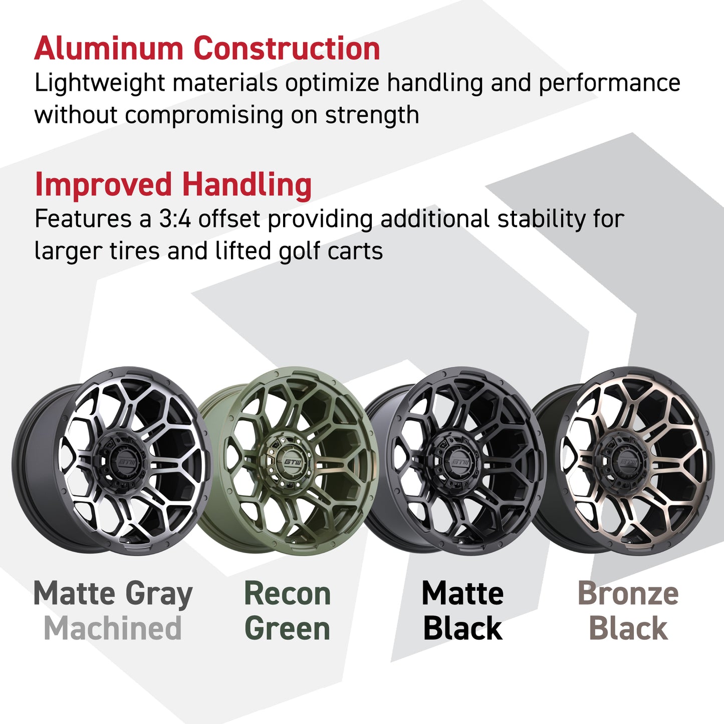 GTW Bravo Machined/Matte Grey 14 in Wheels with 225/40-R14 Fusion GTR Street Tires – Full Set