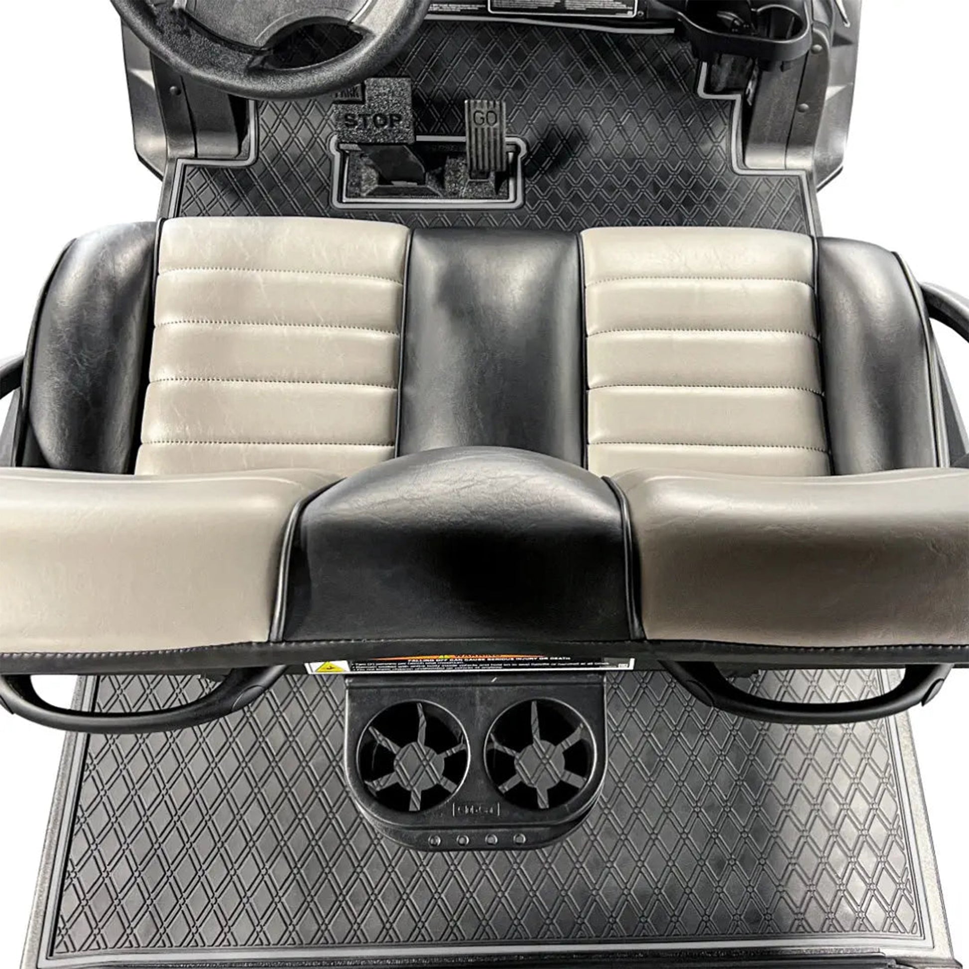 Xtreme Floor Mats for Club Car Onward - Black/Gray Set