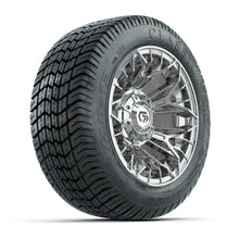 GTW® Stellar Chrome 12 in Wheels with 215/40-12 Excel Classic Street Tires – Full Set
