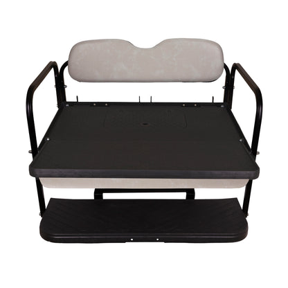 GTW MACH3 Rear Flip Seat for EZGO RXV - Stone Beige (Years 2008-Up)