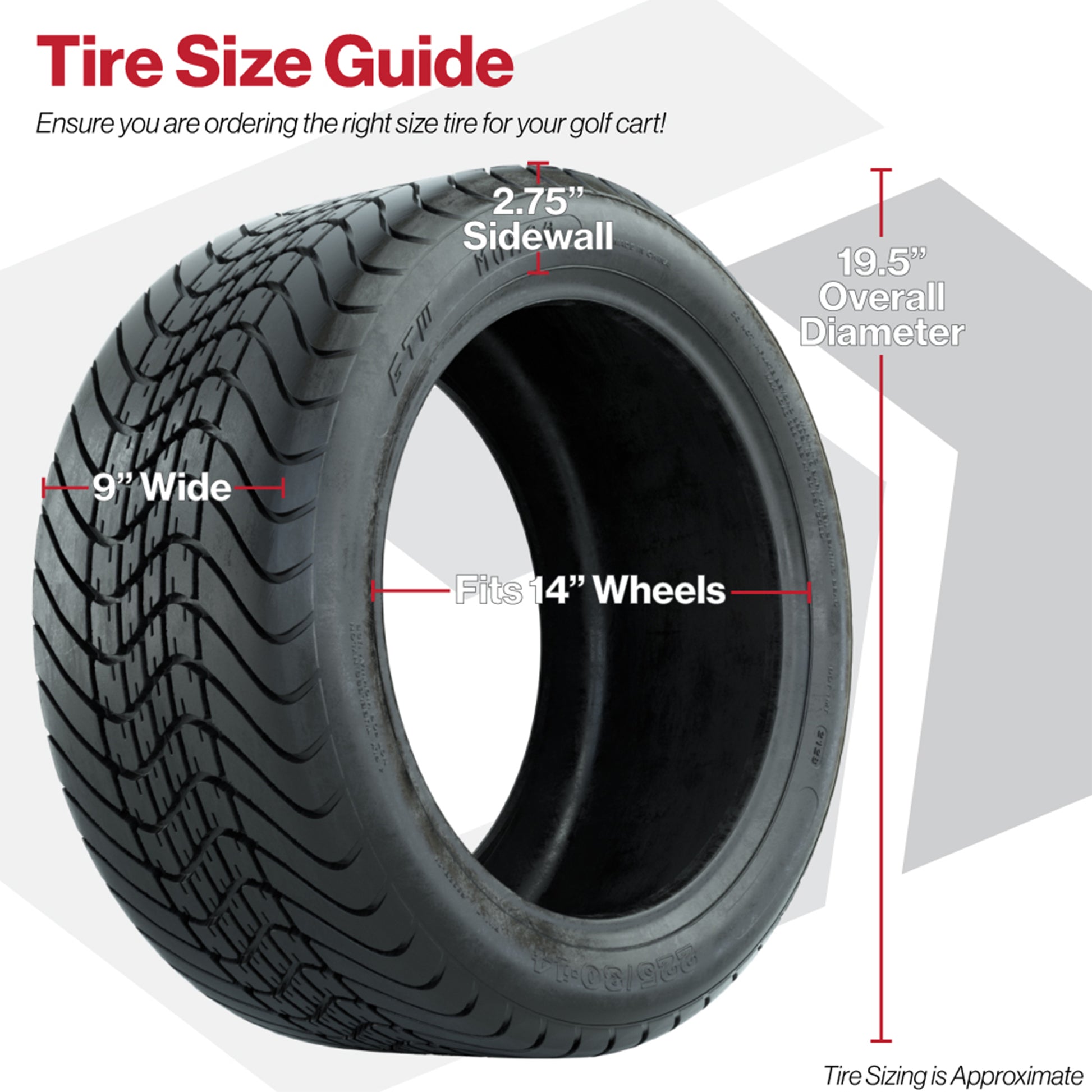GTW Shogun Gloss Black 14 in Wheels with 225/30-14 Mamba Street Tires – Full Set