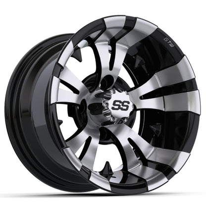 12″ GTW® Vampire Black with Machined Accents Wheel