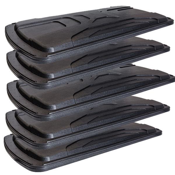 84'' Versa Triple Track Top - Black - Bulk Pack of 5