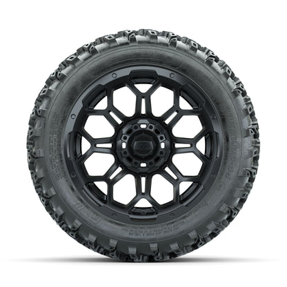 GTW Bravo Matte Black 14 in Wheels with 23x10.00-14 Rogue All Terrain Tires - Full Set