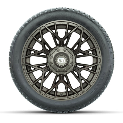 GTW® Stellar Matte Bronze 14 in Wheels with 205/30-R14 Fusion Street Tires – Full Set