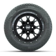 Set of (4) 12 in GTW Vortex Wheels with 215/50-R12 Fusion S/R Street Tires