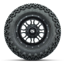 Set of (4) 12 in GTW® Volt Machined & Black Wheels with 23x10.5-12 Predator All-Terrain Tires