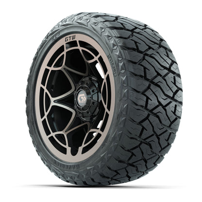 GTW Nexus Gloss Black/Satin Bronze 14 in Wheels with 23x10.00-R14 Maverick All-Terrain Tires – Full Set