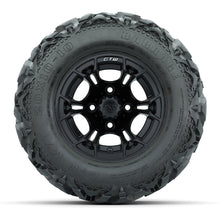 GTW Spyder Matte Black 10 in Wheels with 20x10-10 Barrage Mud Tires – Full Set