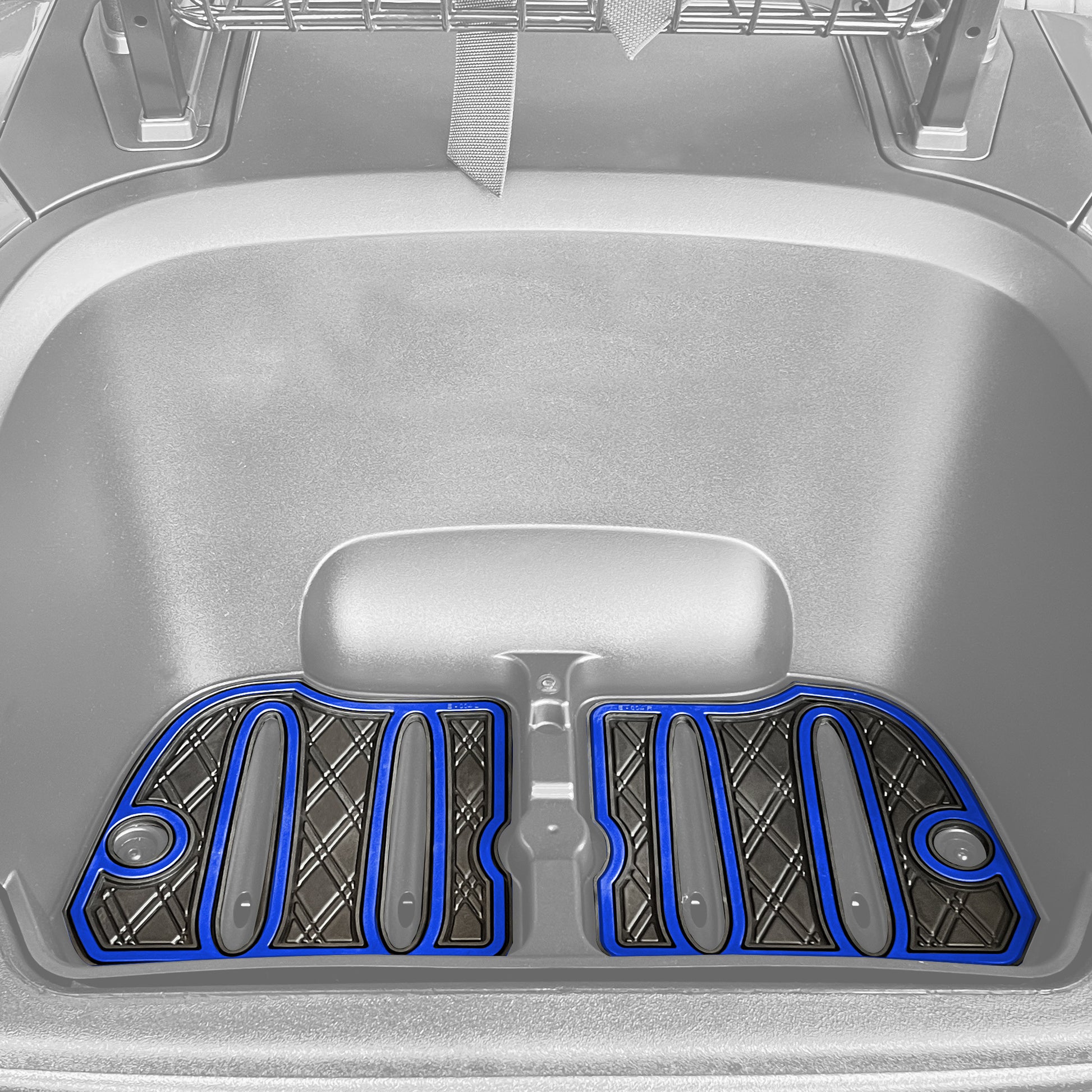 Xtreme Bag Well Mats for Yamaha Drive2 - Black/Blue