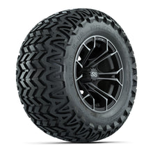 GTW® Spyder Matte Gray/Machined 12 in Wheels with 23X10.5-12 Predator All-Terrain Tires – Full Set