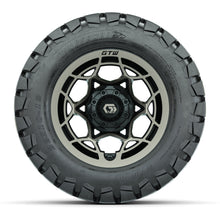 GTW® Nexus Gloss Black/Satin Bronze 12 in Wheels with 22x10-12 Timberwolf All-Terrain Tires – Full Set