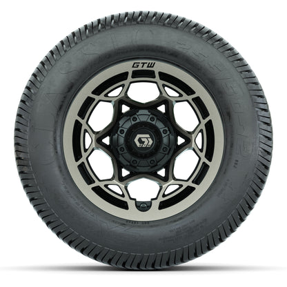 GTW® Nexus Black/Bronze 12 in Wheels with 255/50-12 Excel Classic Street Tires – Full Set