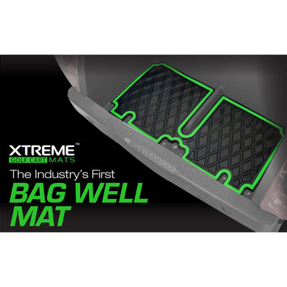 Xtreme Bag Well Mats for EZGO TXT - Black/Red