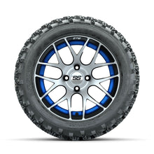 GTW Pursuit Blue 14 in Wheels with 23x10.00-14 Rogue All Terrain Tires - Full Set