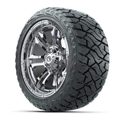 GTW Shogun Chrome 14 in Wheels with 23x10.00-R14 Maverick All-Terrain Tires – Full Set