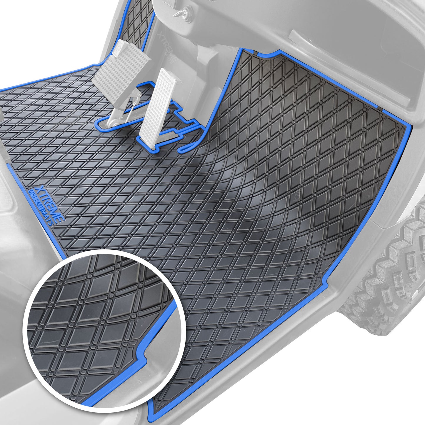 Xtreme Floor Mats for Yamaha Drive - Black/Blue