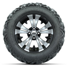GTW Vampire Black/Machined 14 in Wheels with 25x10-14 Barrage Mud Tires – Full Set