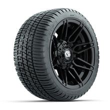 GTW® Stealth Gloss Black 12 in Wheels with 205/30-12 Fusion Street Tires – Full Set