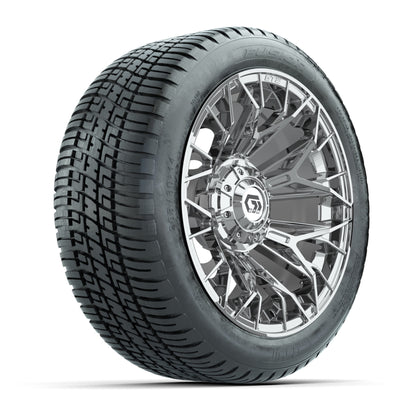 GTW® Stellar Chrome 14 in Wheels with 205/30-R14 Fusion Street Tires – Full Set