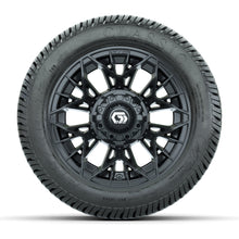 GTW® Stellar Black 12 in Wheels with 215/40-12 Excel Classic Street Tires – Full Set