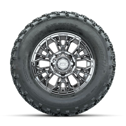 GTW Stellar Chrome 12 in Wheels with 23x10.00-12 Rogue All Terrain Tires - Full Set