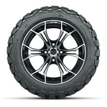 GTW Spyder Machined/Black 14 in Wheels with 22x10-14 GTW Timberwolf All-Terrain Tires – Full Set