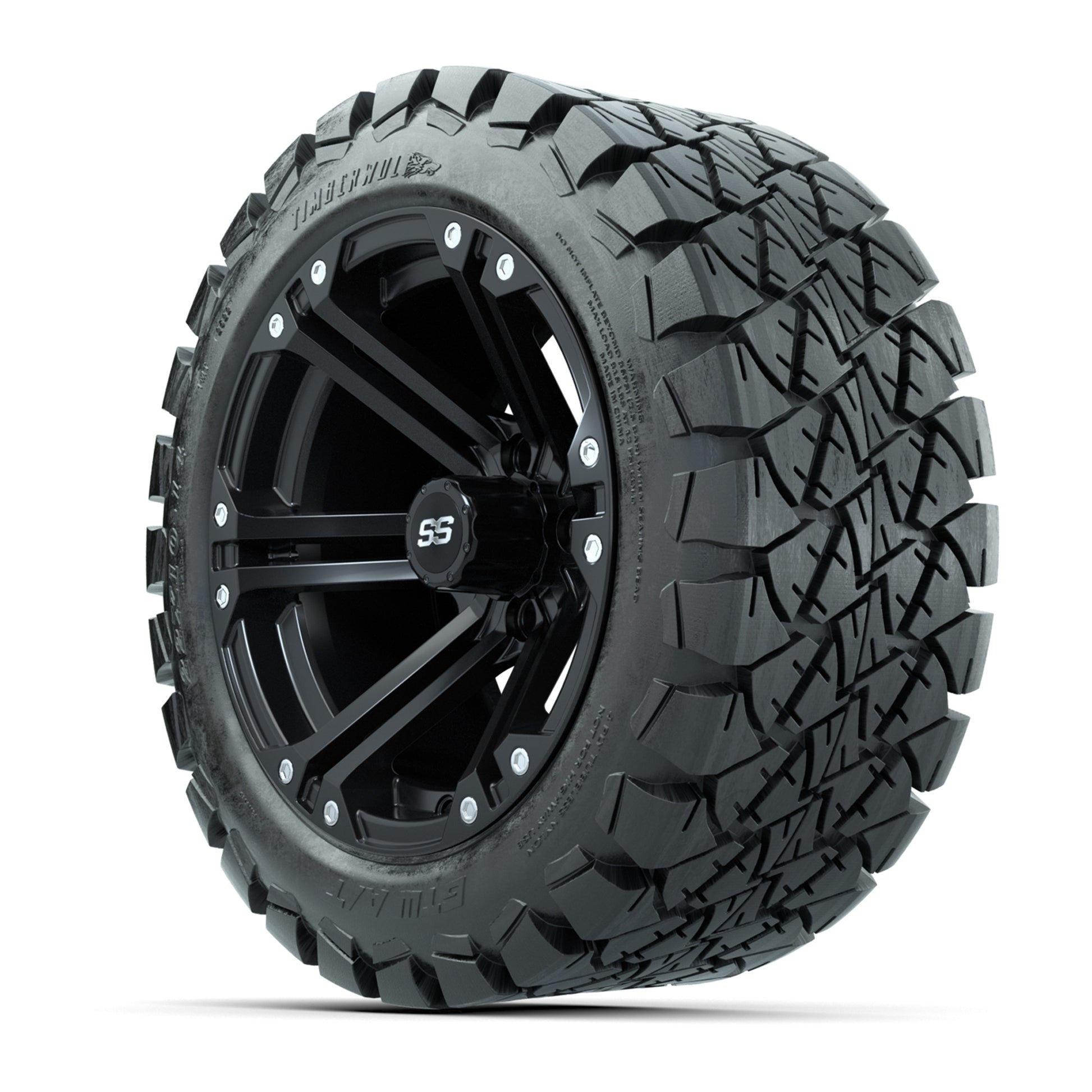 Set of (4) 14 in GTW Specter Wheels with 22x10-14 GTW Timberwolf All-Terrain Tires