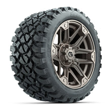 GTW® Graffiti Bronze/Black 14 in Wheels with 23X10-R14 Nomad Steel Belt Radial All-Terrain Tires – Full Set