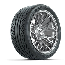 Set of (4) 14 in GTW® Stellar Chrome Wheels with 205/40-R14 Fusion GTR Street Tires