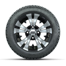 12” GTW Vampire Black and Machined Wheels with Excel Lo-Pro Street Tires – Set of 4