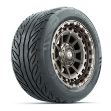 GTW® Barricade Bronze 14 in Wheels with 255/45-R14 Fusion GTR Steel Belt Radial Street Tires – Full Set