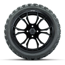 GTW Spyder Matte Black 15 in Wheels with 23x10-R15 Nomad All-Terrain Tires – Full Set