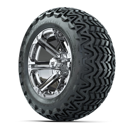 GTW Specter Chrome Wheels with 23in Predator A-T Tires - 14 Inch