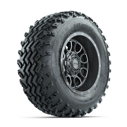GTW Volt Gunmetal/Machined 12 in Wheels with 23x10.00-12 Rogue All Terrain Tires - Full Set