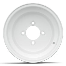 10x7 White Steel Wheel (3:4 Offset)