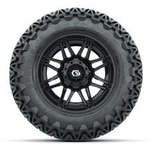 GTW® Stealth Gloss Black 12 in Wheels with 23X10.5-12 Predator All-Terrain Tires – Full Set