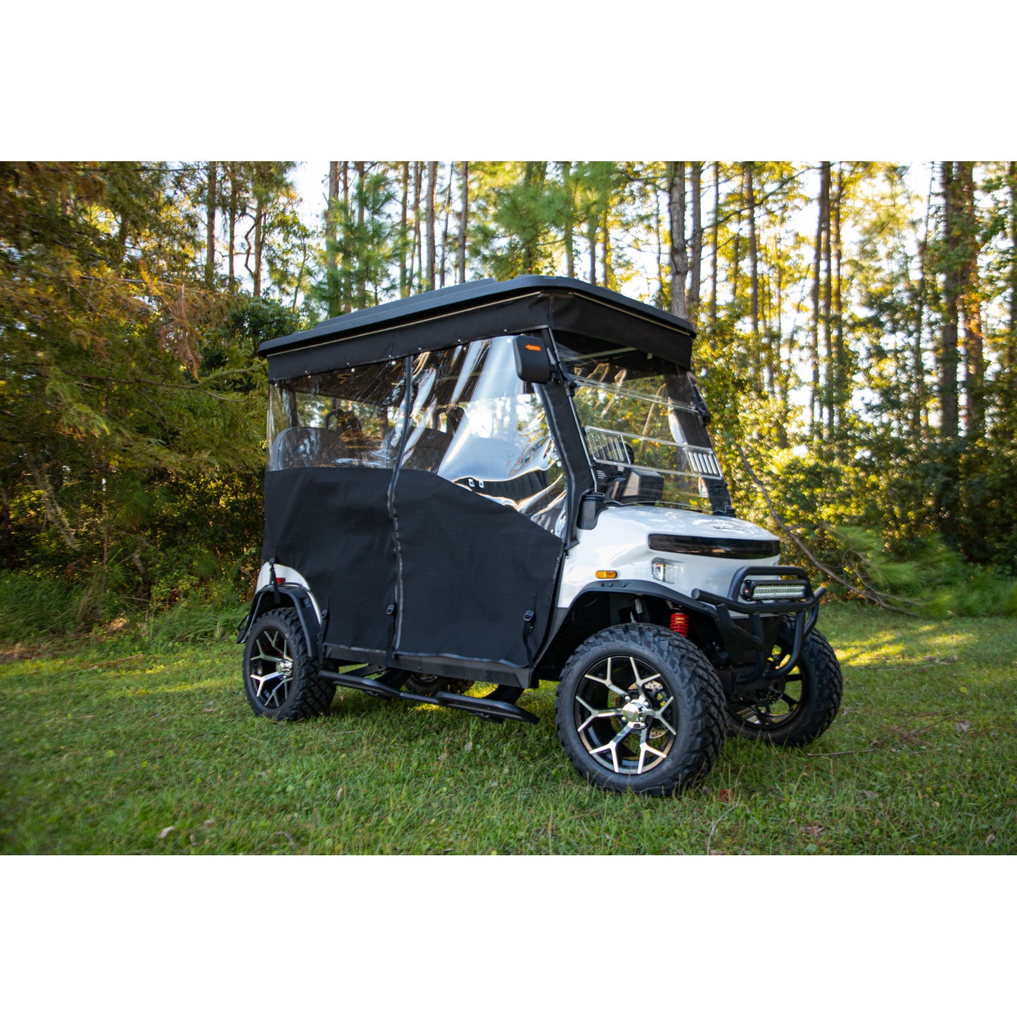 RedDot Denago Rover XL 4 Passenger Black 3-Sided Track Style Enclosure & Valance