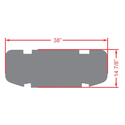 Xtreme Rear Floor Mat for DoubleTake Max5 & Max 6 Rear Seat Kit  - All Black