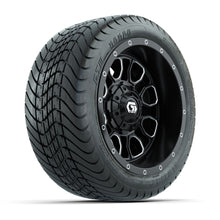 Set of (4) 12 in GTW® Volt Machined & Black Wheels with 215/35-12 Mamba Street Tires