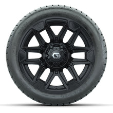 GTW Graffiti Gloss Black 14 in Wheels with 225/30-14 Mamba Street Tires – Full Set