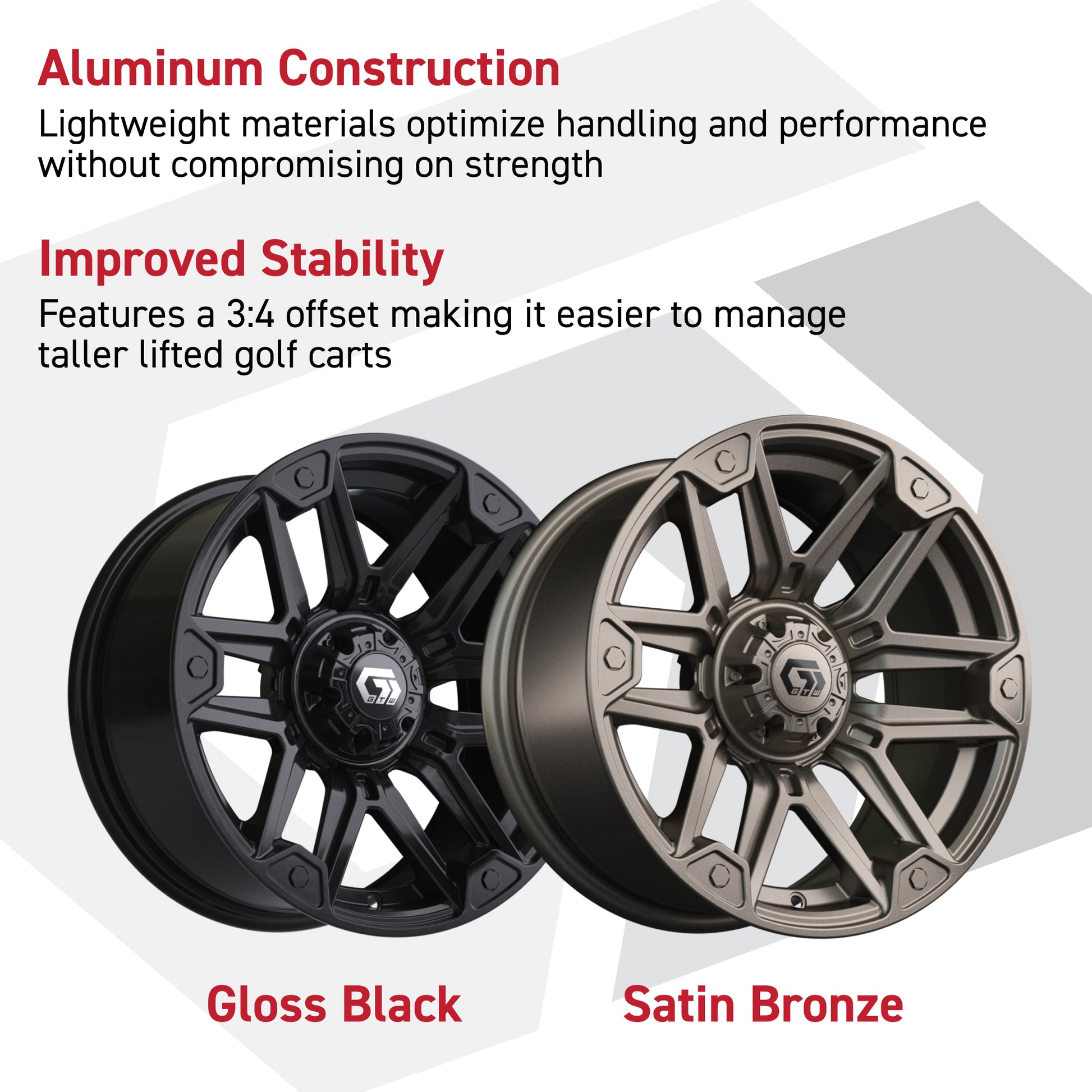 GTW Graffiti Bronze/Black 14 in Wheels with 25x10-14 Barrage Mud Tires – Full Set