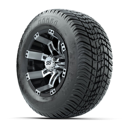 Set of (4) 10 in GTW Tempest Wheels with 205/50-10 Mamba Street Tires