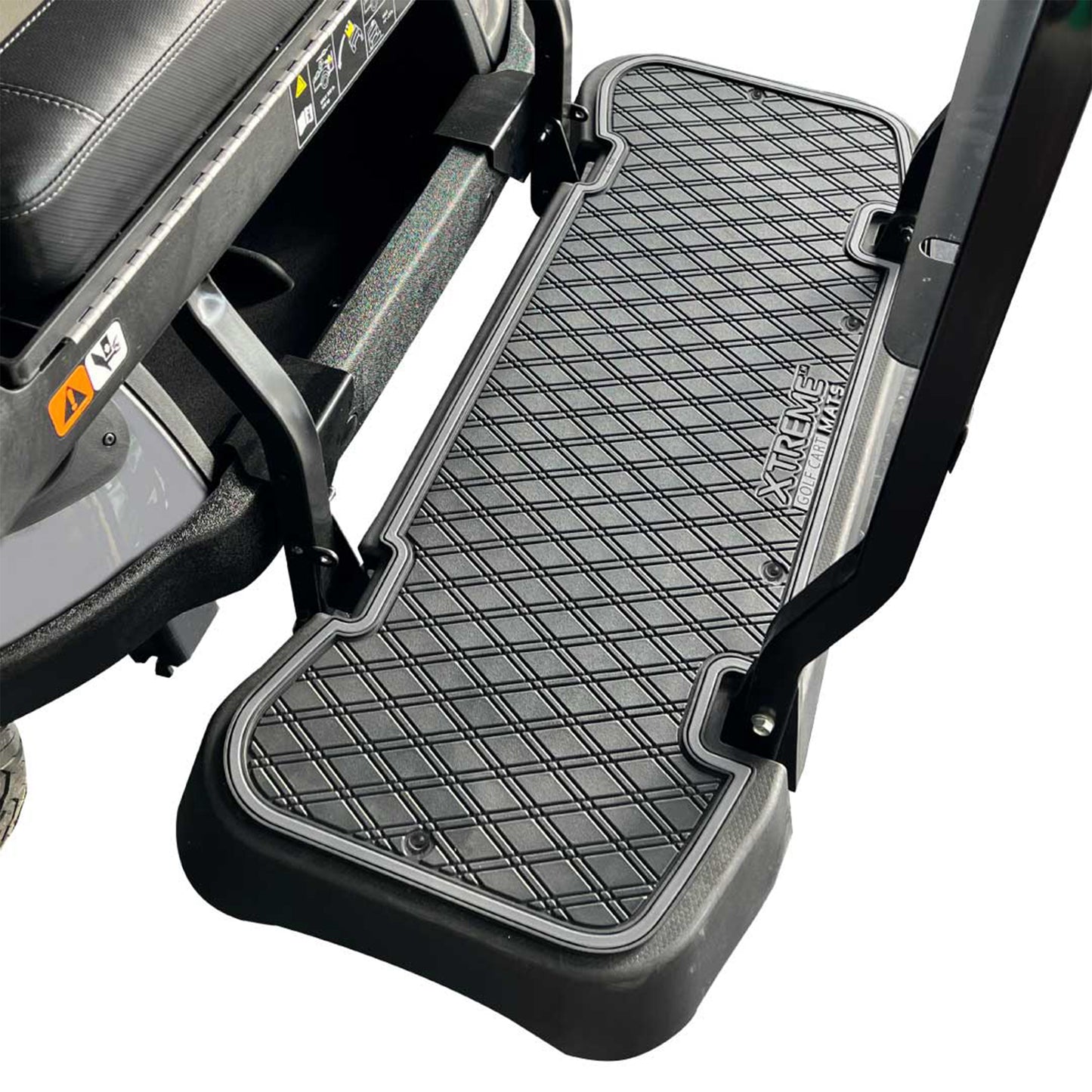 Xtreme Floor Mats for EZGO L6 Rear Seat Mat - Black/Gray